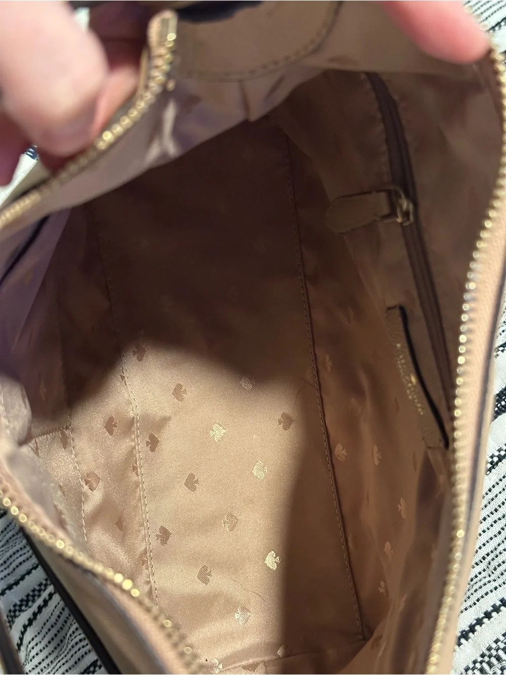 kate spade Tan Leather Shoulder Bag